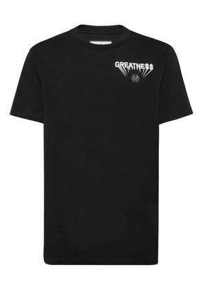 Philipp Plein logo-plaque round-neck T-shirt - Black