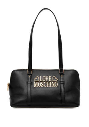 Love Moschino logo-lettering tote bag - Black