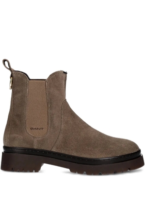 Gant 45mm suede pull-tab boots - Neutrals