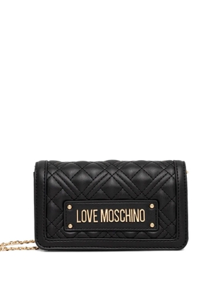 Love Moschino quilted chain-strap mini bag - Black