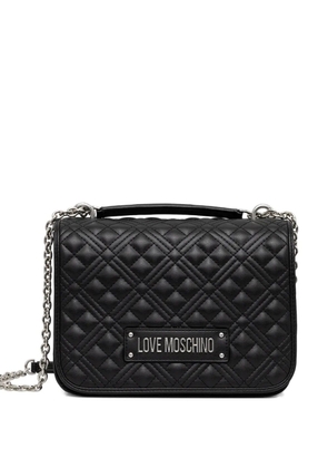 Love Moschino quilted chain cross body bag - Black