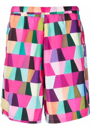 Domenico Formichetti geometric-print shorts - Pink