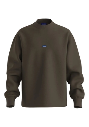 HUGO logo-patch sweatshirt - Brown