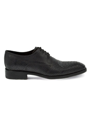 Jean-Baptiste Rautureau snakeskin-effect derby shoes - Black