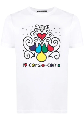 10 CORSO COMO graphic print short-sleeved T-shirt - White