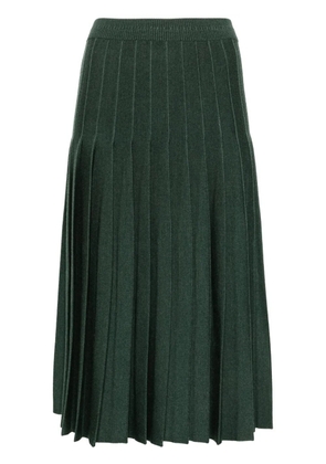 Thom Browne pleated knitted midi skirt - Green