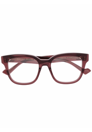 Gucci Eyewear square-frame clear glasses - Pink