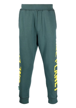 DSQUARED2 logo-print cotton track pants - Green