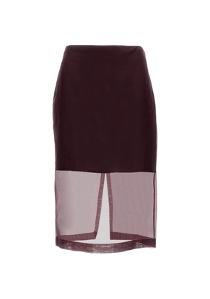 Federica Tosi silk midi skirt - Purple