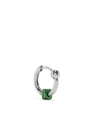 EÉRA 18kt white gold Square mini hoop earring - Silver