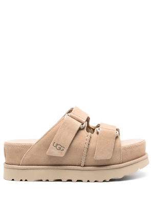 UGG Goldenstar Hi suede slides - Neutrals
