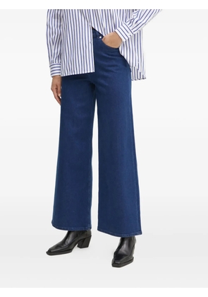 IVY OAK belt-loops wide-leg jeans - Blue