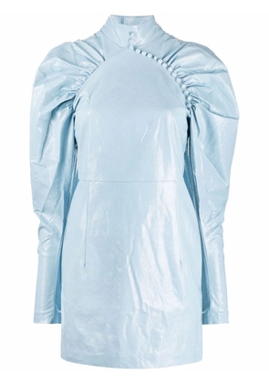 ROTATE BIRGER CHRISTENSEN Kim puff-sleeve dress - Blue