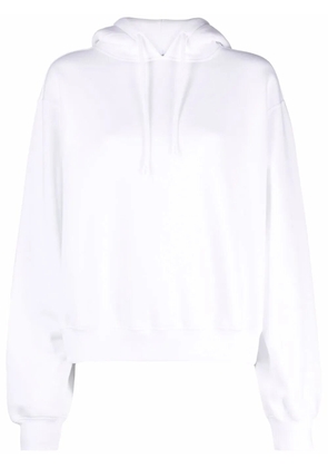 Alexander Wang logo-print drawstring hoodie - White