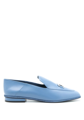 Ferragamo square toe loafers - Black