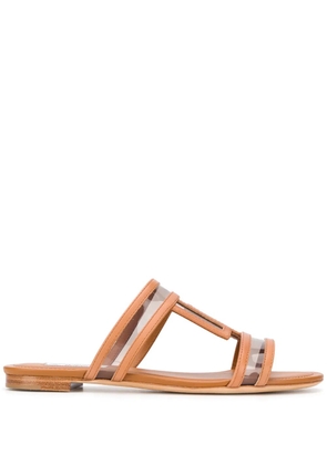 Tod's flat leather sandals - Brown