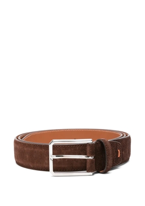 Santoni calfskin belt - Brown