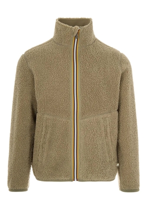 K-Way textured zip-up jacket - Green