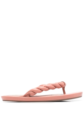 RED(V) twist-strap flip flops - Pink