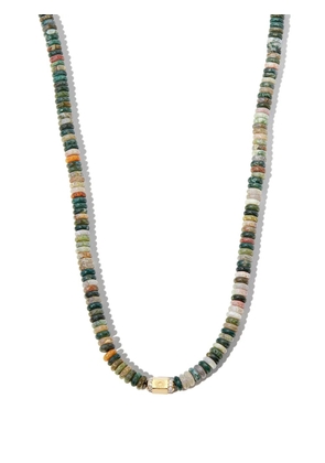 LUIS MORAIS 14kt yellow gold diamond and gemstone beaded necklace