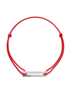 Le Gramme Le 1.7g cord bracelet - Silver