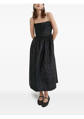 Stine Goya square-neck midi dress - Black