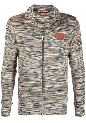 Palm Angels x Missoni knitted track jacket - Green