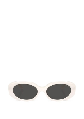 Coach oval-frame sunglasses - White