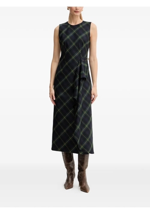 LUISA SPAGNOLI Geco tartan midi dress - Blue