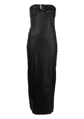 Drome strapless leather dress - Black