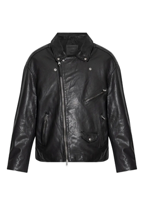 AllSaints zip-up biker jacket - Black