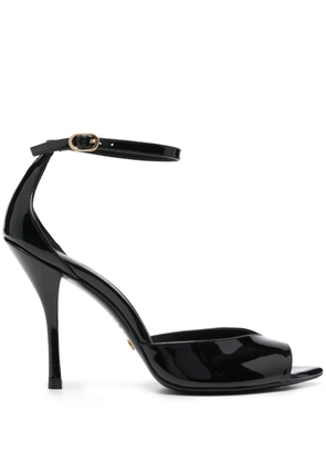 Stuart Weitzman Nudist Point 100mm leather sandals - Black