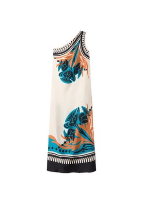 La DoubleJ Roy floral one-shoulder maxi dress - Neutrals
