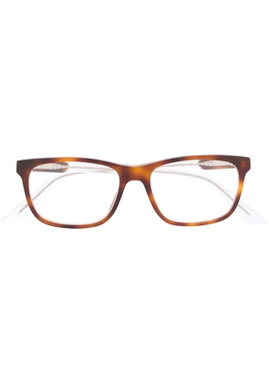 Gucci Eyewear tortoiseshell rectangular-frame glasses - Brown