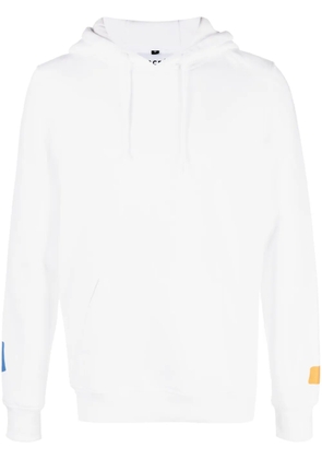 Encrè. graphic-print long-sleeved hoodie - White