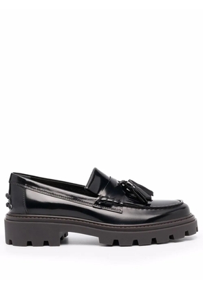 Tod's tassel-detail loafers - Black