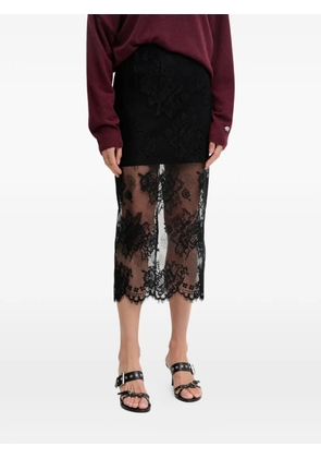 Aniye By Lace floral midi skirt - Black