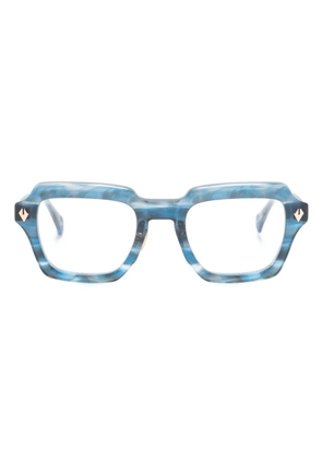 T Henri Eyewear Continental square-frame glasses - Blue