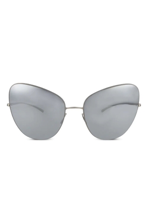 Mykita x Maison Margiela butterfly-frame sunglasses - Silver