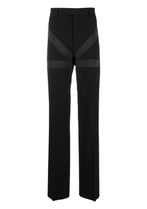 Ferragamo inlay tailored trousers - Black