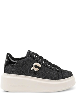 Karl Lagerfeld ANAKAPRI platform logo-appliqué sneakers - Black