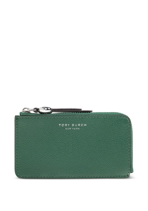 Tory Burch zip leather wallet - Green