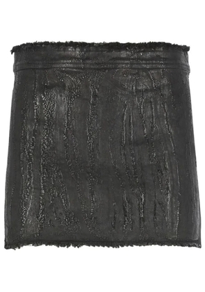 Rick Owens denim mini skirt - Black