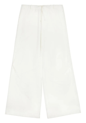 MM6 Maison Margiela drawstring-waist wide-leg trousers - White