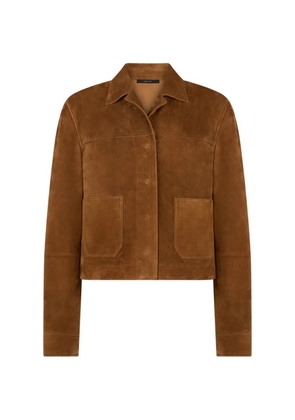 TOM FORD buttoned-up suede jacket - Brown