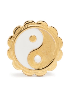 Maria Black yin-yang coin charm - Gold