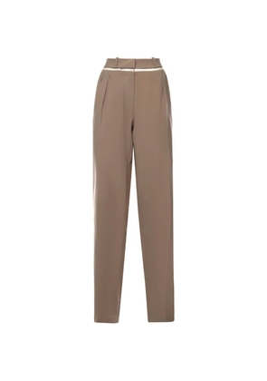 Nensi Dojaka Pantaloni tonal belt tailored trousers - Brown