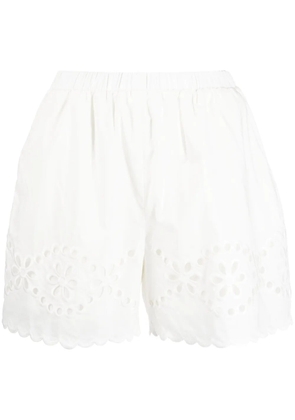 RED Valentino cut-out detailing shorts - White