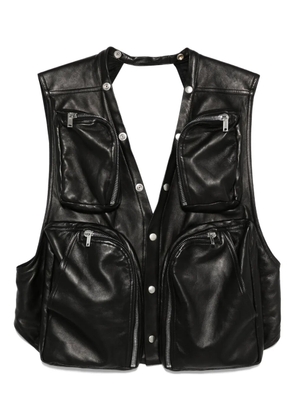 Rick Owens leather vest - Black