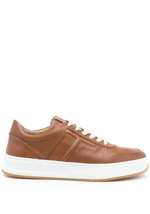 Tod's T logo lace-up sneakers - Brown